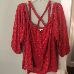 Lucky brand peasant blouse